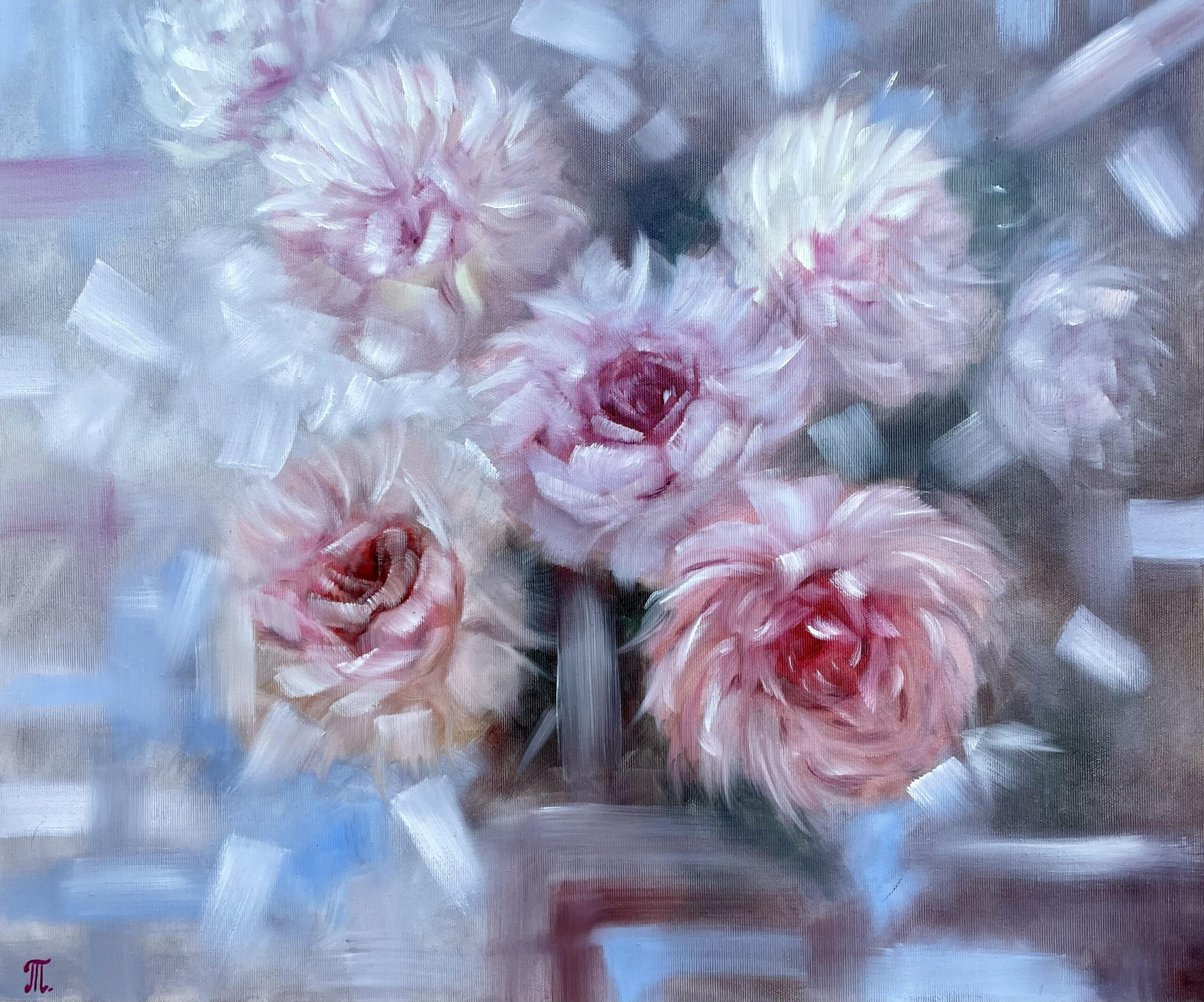 Abstract peonies